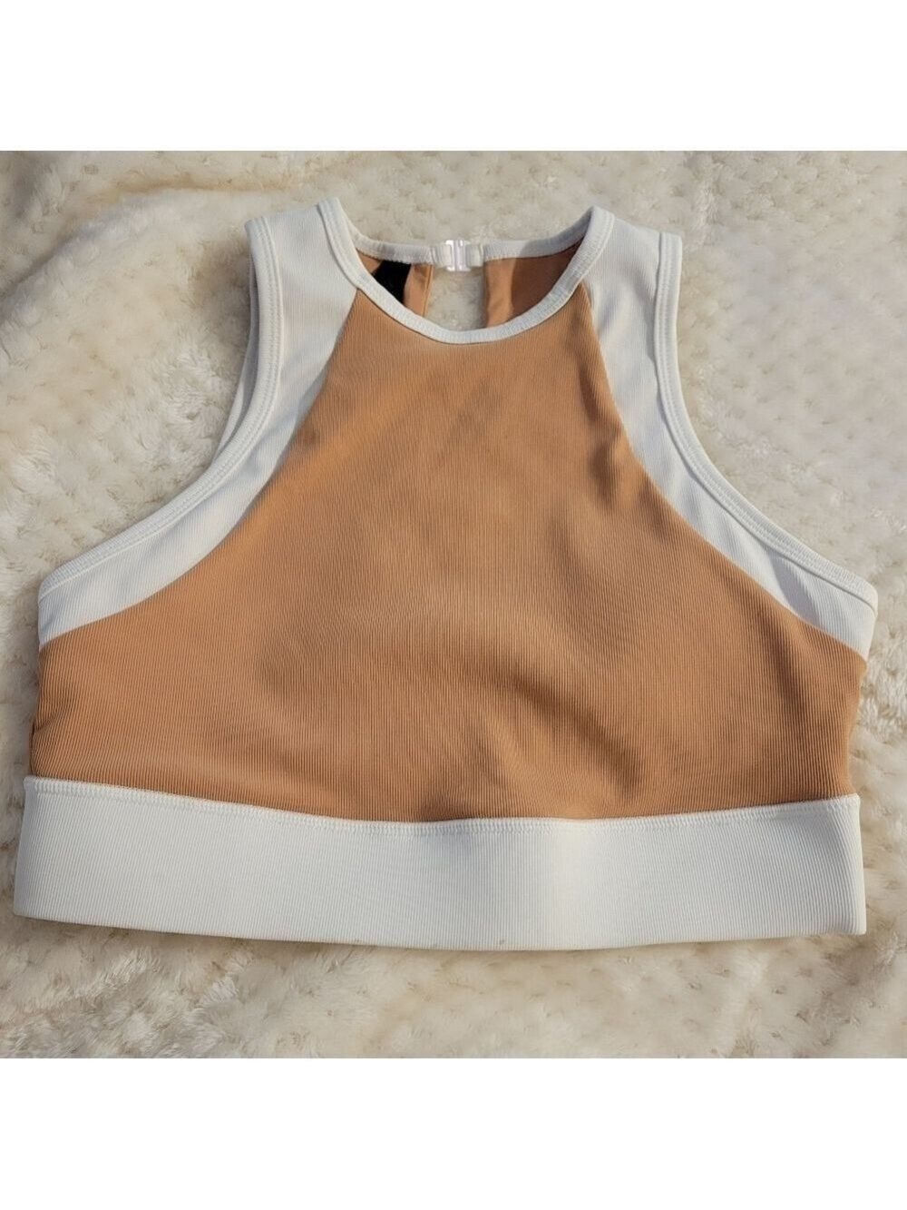 Kyodan Sports Bra Padded Supported Pink White Size Medium